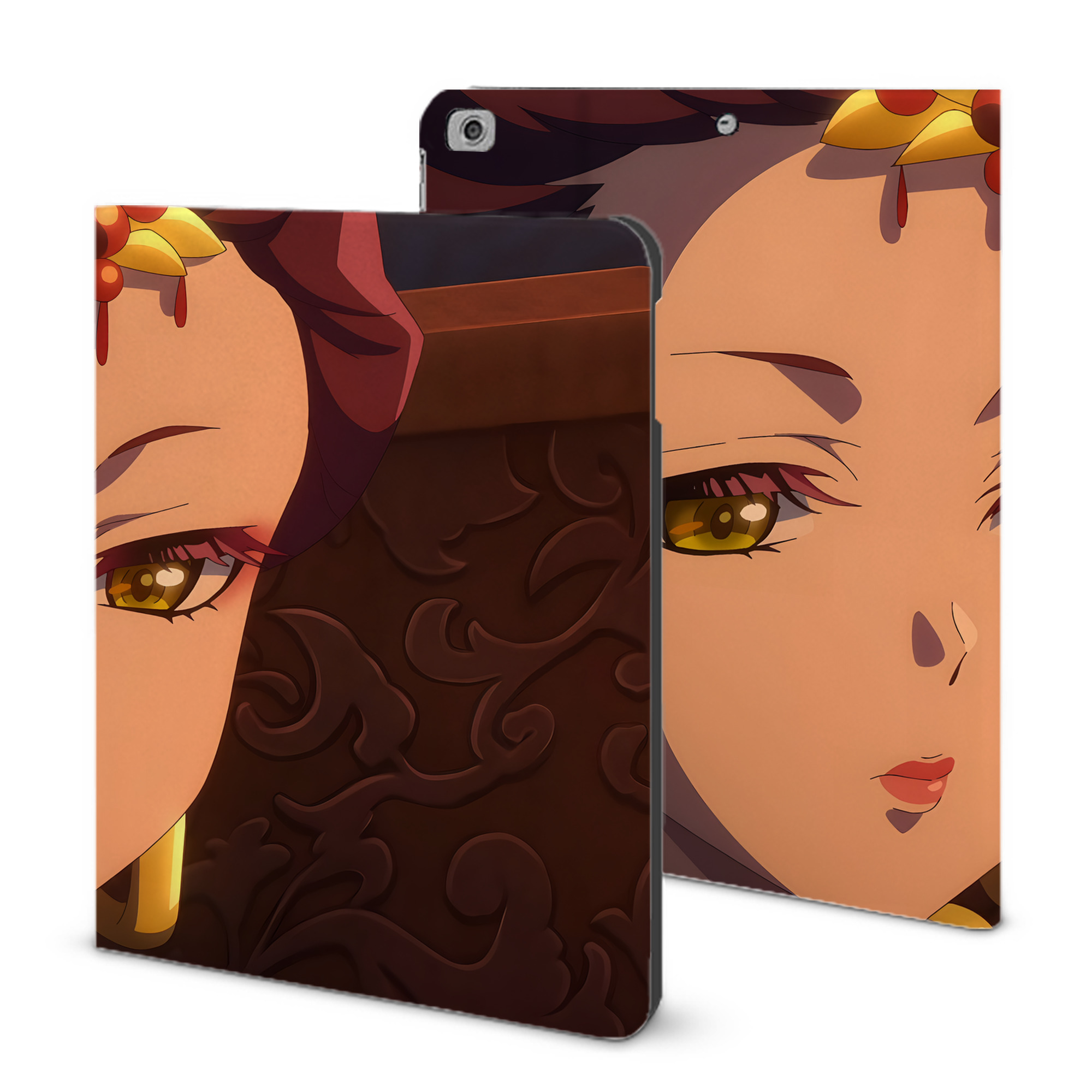 （画像用） 薬屋のひとりごと The Apothecary Diaries IPad ケース ブック型 PUレザー TPU 耐衝撃 軽量 薄型 ペン収納なし 全面保護 IPad 各モデル対応